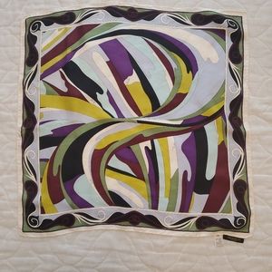 Emilio Pucci Square Silk Scarf 25x25